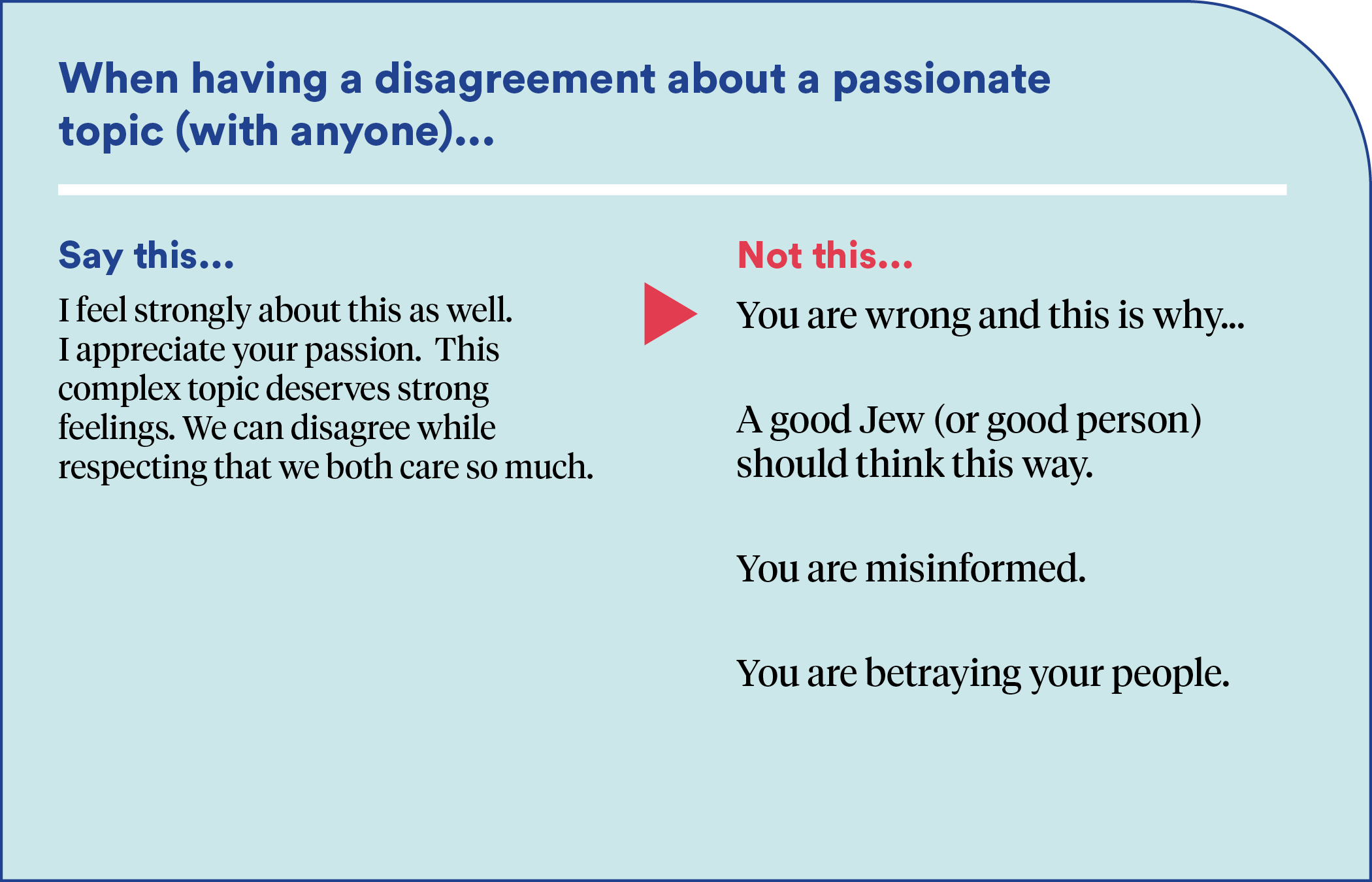 When Having a Disagreement About a Passionate Topic (With Anyone)