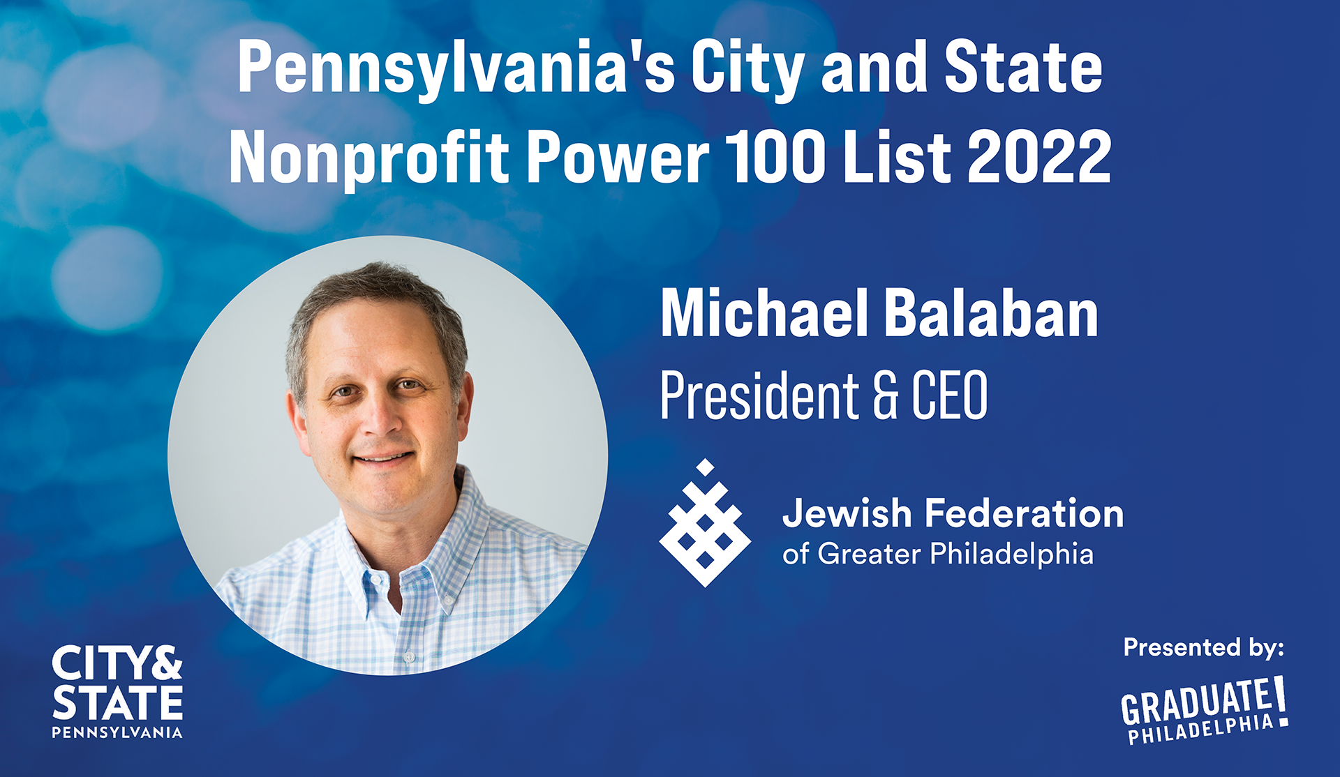 Jewish Federation Makes the City & State PA Nonprofit Power 100 List