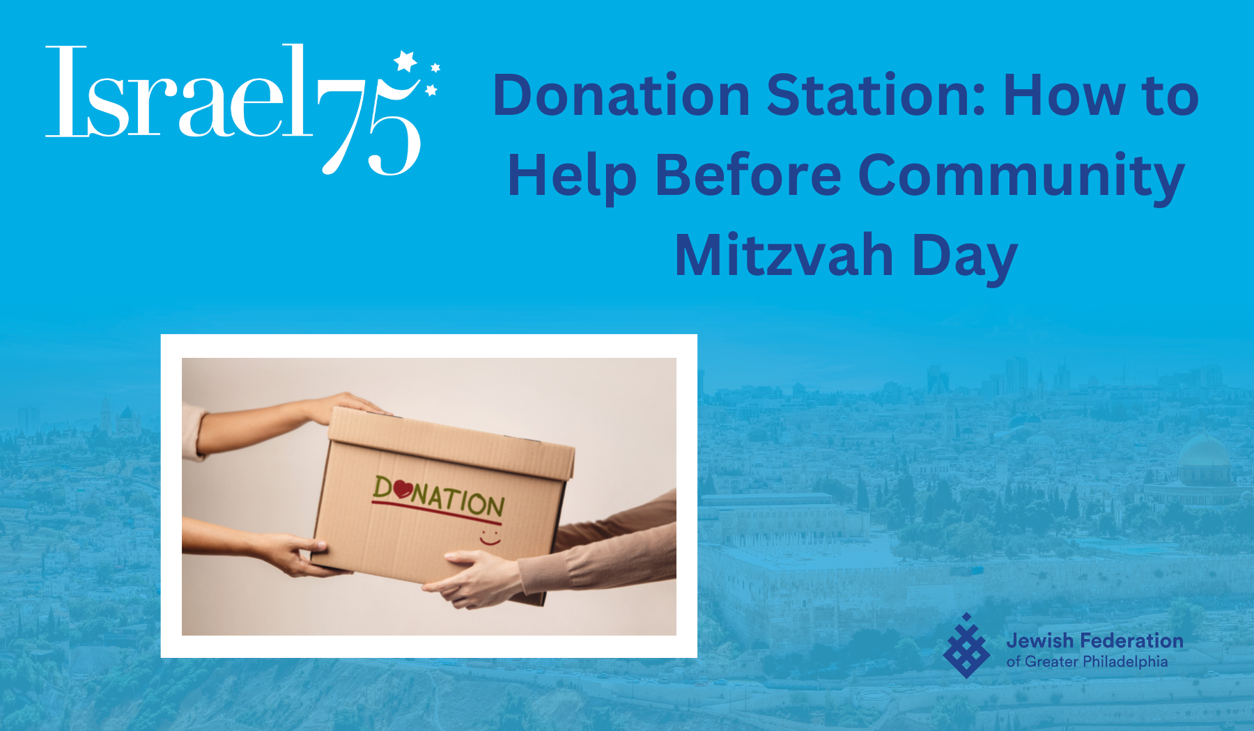 Donation Station: How to Help Before Community Mitzvah Day