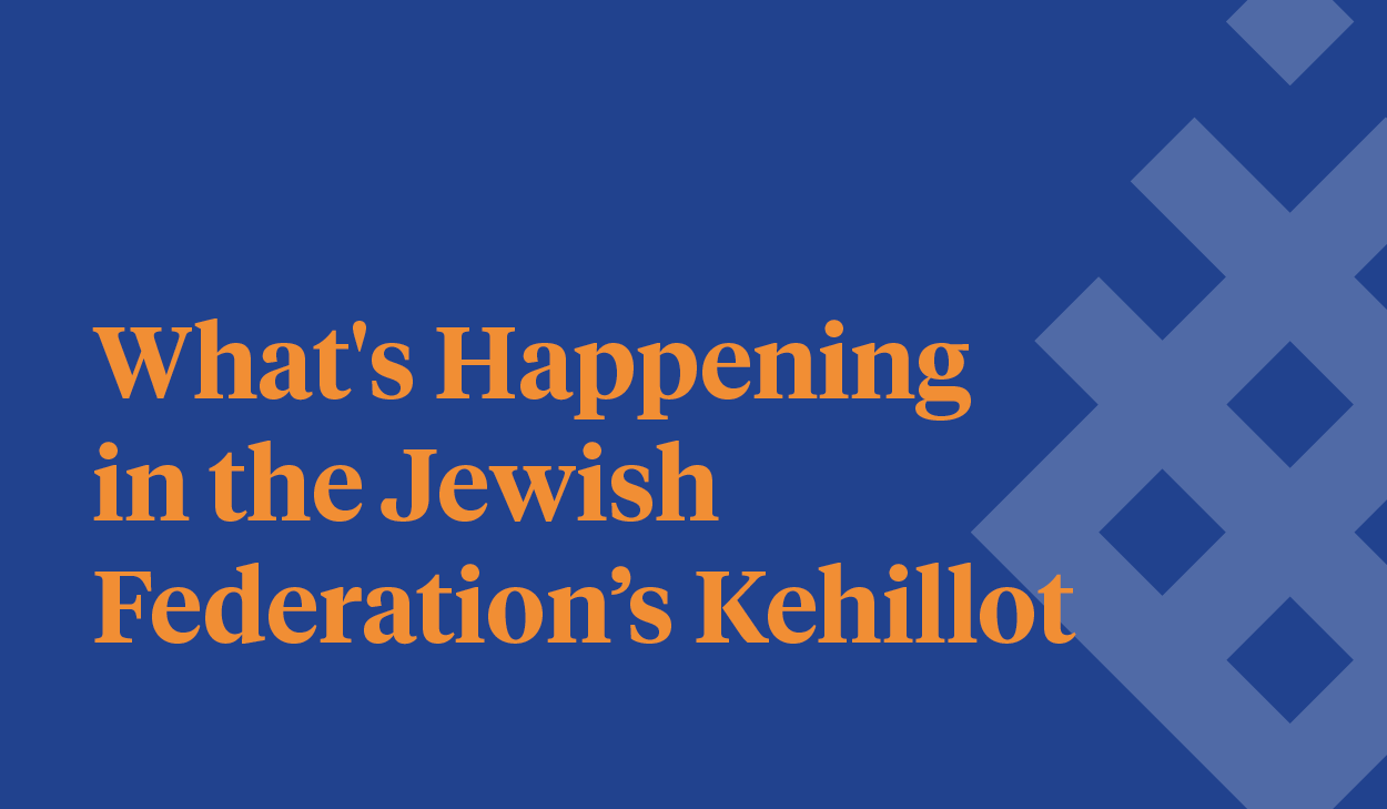 Upcoming Events in the Jewish Federation’s Kehillot
